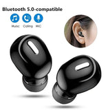 Auriculares inalámbricos X9 con Bluetooth 5.0, auriculares internos individuales deportivos, impermeables, TWS, manos libres con Bluetooth