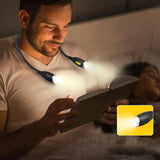 LED Neck Reading Light – Rechargeable, Adjustable Brightness, Hands-Free Book Light for Reading, Camping, and Night Running