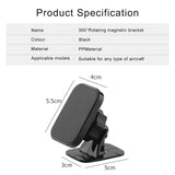 Soporte magnético para teléfono de coche: soporte giratorio de 360° para rejilla de ventilación y salpicadero