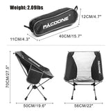 Ultralight Foldable Aluminum Camping Chair – Portable Outdoor Seat with Mesh Panels