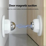 Magnetic Door Stopper – Rustproof Stainless Steel Holder with Strong Suction for Home & Office