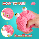 Squishy Eye-Popping Brain Fidget Toy for Stress Relief