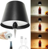 Rechargeable LED Bottle Table Lamp – Touch Control & Portable Design