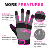 Breathable Women’s Work Gloves – Touch Screen, Flexible & Padded for Yard & Mechanic Tasks