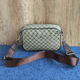 Unisex Striped PVC Baguette Bag – Stylish Hard Shell Shoulder Purse with Zipper Closure
