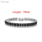 Unisex Geometric Charm Bracelet with AAA+ Cubic Zirconia