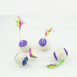Natural Sisal Rope Cat Toy Ball – Interactive Scratcher & Play Ball for Cats
