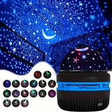 Galaxy Starry Night Light Projector, LED Ocean Wave & USB Home Decor