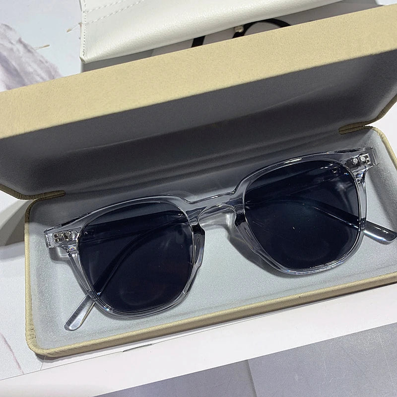 Nuevas gafas de sol cuadradas vintage: gafas de sol redondas pequeñas de marca de lujo para hombres y mujeres