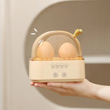 Hervidor de huevos eléctrico de 120 W: minicocinador de huevos inteligente con apagado automático y temporizador para un desayuno rápido