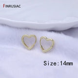 Trendy Gold Plated Hoop Earrings for Women – Classic Round Circle Design