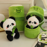 10cm Bamboo Panda Plush Toy - Soft Stuffed Animal Keychain & Bag Charm