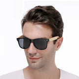 Classic Wooden UV400 Sunglasses – Stylish Bamboo Eyewear for Men