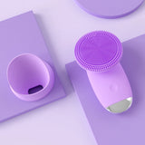 Wireless Silicone Facial Cleansing Brush with 5-Speed Vibration & Anti-Aging Massage