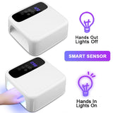 72W Professional UV LED Nail Lamp for Gel Polish with Auto Sensor & 4 Timer Settings