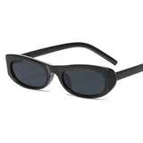 Small Frame Oval Sunglasses for Women – Vintage Designer Mirror Sun Glasses