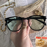 Gafas de sol retro cuadradas y ovaladas: elegantes gafas unisex con protección UV400 para hombres y mujeres 🕶✨