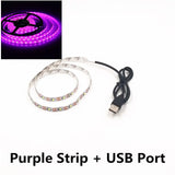 Tira de luces LED USB: luz nocturna flexible de 5 V para TV, PC, computadora portátil y decoración del hogar