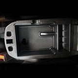Center Console Organizer Tray for Cars – Dual-Layer Armrest Storage Box Insert