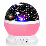 Rotating Star and Moon Night Light Projector for Kids’ Bedroom
