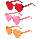 Heart-Shaped Sunglasses – UV400 Protection in Trendy Jelly Colors