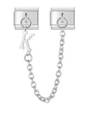 Pulsera unisex de acero inoxidable con dijes de animales: pulsera clásica y moderna con cierre de anilla de resorte