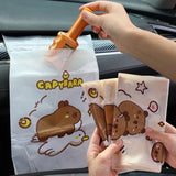 Bolsas de basura desechables para automóvil con forma de carpincho: solución de desechos portátil y a prueba de fugas