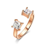Princess Cut Moissanite Ring – 1CTTW 925 Sterling Silver Wedding Band for Women