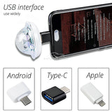 USB Car Ambient LED Light - RGB Music Sync Party Light with Multi-Interface
