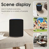 Waterproof Bluetooth Speaker with LED Light - Portable Outdoor Cylinder Speaker with Rich Bass