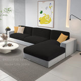 Plush Velvet Sofa Slipcover – Stretch Anti-Slip Cover for Sectional & Loveseats