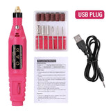 6-Color Portable Electric Nail Polishing Machine – Professional Nail Drill for Home & Salon Use