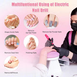 Electric Nail Drill Kit with Sanding Bands for Manicure & Pedicure – 20000 RPM Nail Art Tools