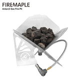 Portable Gas Fire Pit – Windproof Outdoor Heater for Camping with 3753BTU Output