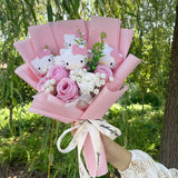 Hello Kitty Plush Bouquet - Sanrio Flower Doll Gift Set (35cm)