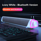 Bluetooth 5.0 Computer Speaker Bar with 4D Stereo Sound for Laptops and PCs