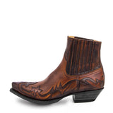 Men’s Pointed Toe Chelsea Boots – Roman Style PU Ankle Boots with Elastic Closure