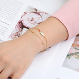 Trendy Stainless Steel Peace Symbol Bracelet – Unisex Chain & Link Bracelet in Silver, Gold, and Black