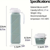 Foldable Silicone Water Mug – Compact, Portable, and Eco-Friendly Travel Cup