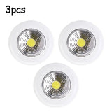 Luz LED nocturna para debajo de los gabinetes: funciona con pilas, se activa al tacto, LED blanco para el hogar y la cocina