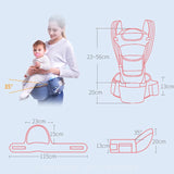 Mochila portabebés ergonómica: asiento de cadera cómodo y de apoyo para bebés y niños pequeños