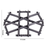 MOC City Train Rail Crossing & Flexible Tracks – DIY Building Block Set