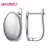 Sterling Silver Hoop Earrings with Cubic Zirconia – Elegant Jewelry for Women