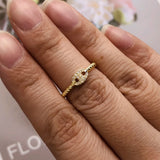 Elegant Hexagon Cubic Zirconia Wedding Band – Trendy & Timeless Ring for Women