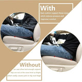 Memory Foam Car Seat Cushion - Universal Lumbar Support Pillow for Driving Comfort