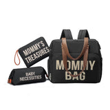 3-in-1 Large Capacity Diaper Backpack – Stylish, Durable, and Functional for Moms & Dads