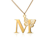 Elegant 18K Gold Butterfly Pendant Necklace – Trendy & Stylish Jewelry for Women