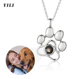 Custom Photo Projection Necklace - Personalized Heart Pendant with Picture Inside