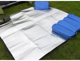 Waterproof Foldable Camping Mat with Built-In Pump & Insulated Foam Layer