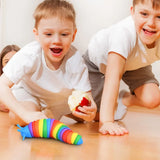 3D Colorful Slug Fidget Toy for Kids Stress Relief and Hand Exercise